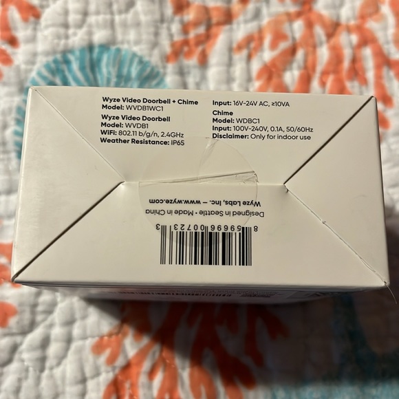 Brand New Door Bell - WYZE Video Doorbell with chime. - Picture 6 of 9